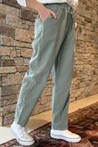 Made in Italy Baby Cord Classic Slim Jogger Soft Khaki /10 